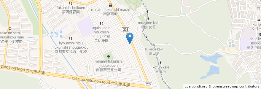 Mapa de ubicacion de よこやま整形外科 en 일본, 교토부, 京都市, 西京区.