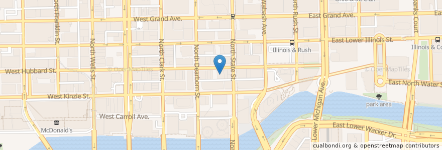 Mapa de ubicacion de El Hefe Mexican Restaurant en Соединённые Штаты Америки, Иллинойс, Чикаго.