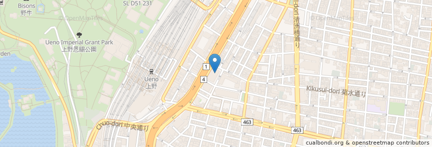 Mapa de ubicacion de みすず学苑 en Giappone, Tokyo, 台東区.