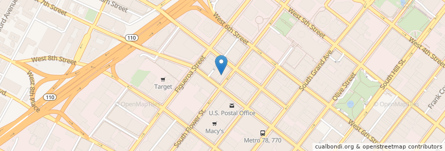 Mapa de ubicacion de Flame Broiler en Amerika Birleşik Devletleri, Kaliforniya, Los Angeles County, Los Angeles.