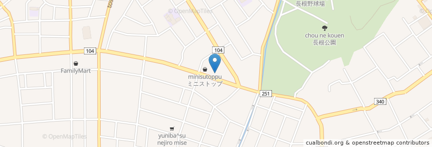 Mapa de ubicacion de 滝沢北村歯科医院 en Japan, Präfektur Aomori, 八戸市.