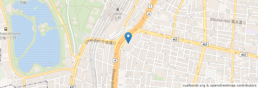 Mapa de ubicacion de 三井住友銀行 en 日本, 東京都, 台東区.