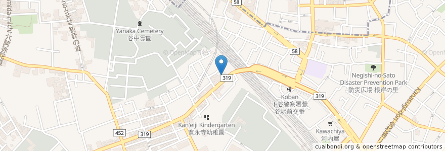 Mapa de ubicacion de チェリッシュ 上野の森保育園 en Japan, Tokyo, Taito.