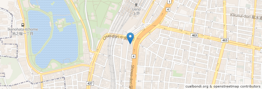 Mapa de ubicacion de ゆうメンタルクリニック en Giappone, Tokyo, 台東区.