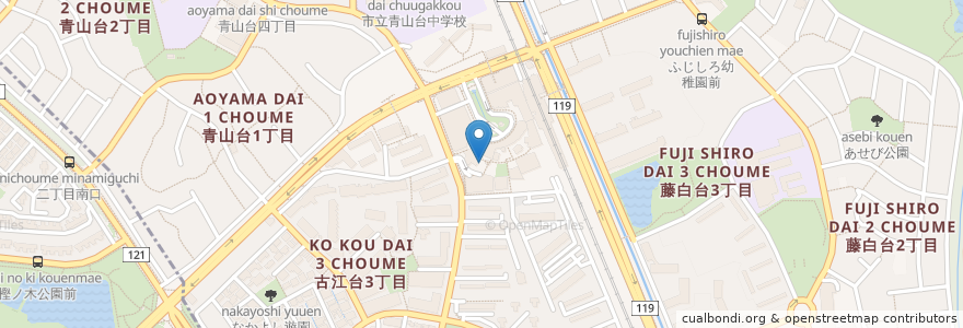 Mapa de ubicacion de 北千里囲碁クラブ en Japón, Prefectura De Osaka, 吹田市.