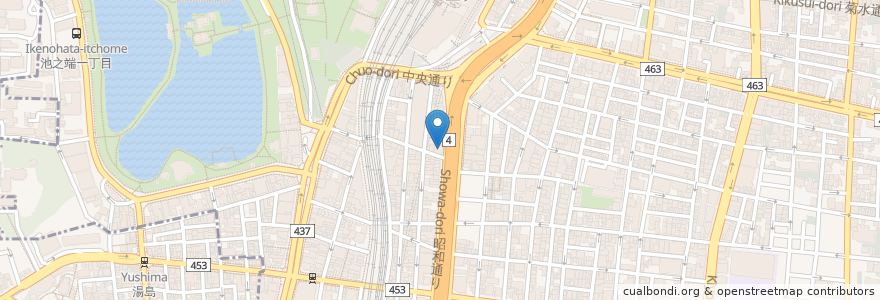 Mapa de ubicacion de AGAスキンクリニック en Japon, Tokyo, 台東区.