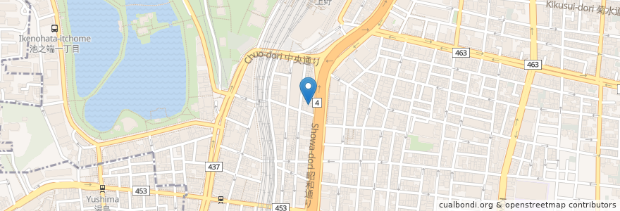 Mapa de ubicacion de 京成上野クリニック en Japan, 東京都, 台東区.