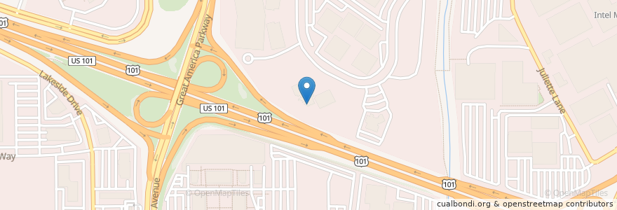 Mapa de ubicacion de Birk's Restaurant en Stati Uniti D'America, California, Santa Clara County, Santa Clara.