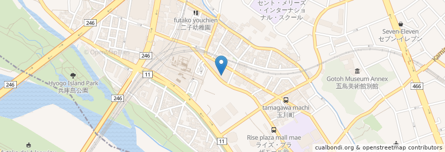 Mapa de ubicacion de Taj kuti en Japão, Tóquio, 世田谷区.
