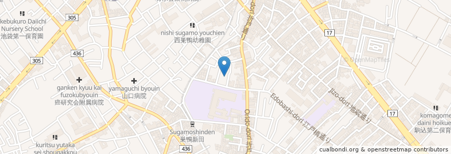 Mapa de ubicacion de 法淨寺 en اليابان, 東京都, 豊島区.