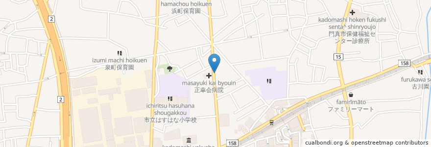 Mapa de ubicacion de どさんこ大将 en Japan, 大阪府, 門真市.
