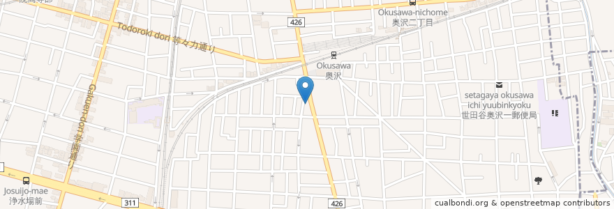 Mapa de ubicacion de サトウ歯科 en ژاپن, 東京都, 世田谷区.