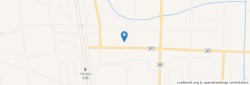 Mapa de ubicacion de 養老乃瀧 矢巾店 en Japão, 岩手県, 紫波郡, 矢巾町.