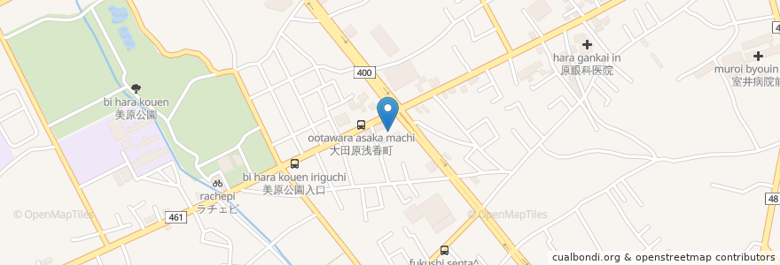 Mapa de ubicacion de マクドナルド en Japón, Prefectura De Tochigi, 大田原市.