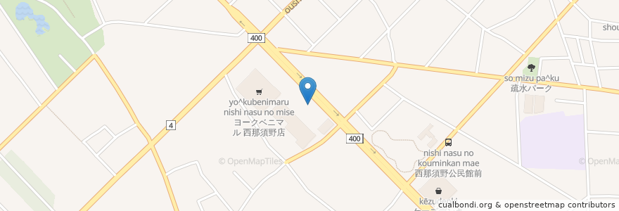 Mapa de ubicacion de ENEOS en Japonya, 栃木県, 那須塩原市.