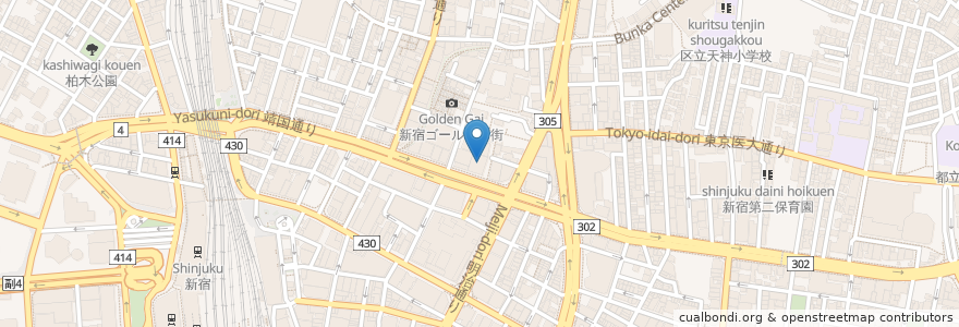 Mapa de ubicacion de Christon Café en ژاپن, 東京都, 新宿区.