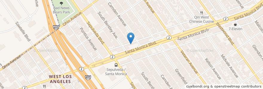 Mapa de ubicacion de Carvel Ice Cream en Vereinigte Staaten Von Amerika, Kalifornien, Los Angeles County, Los Angeles.