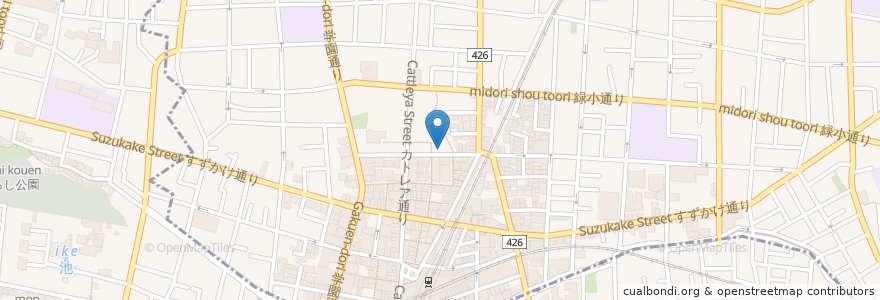 Mapa de ubicacion de オレンジ薬局 en Japonya, 東京都, 目黒区.