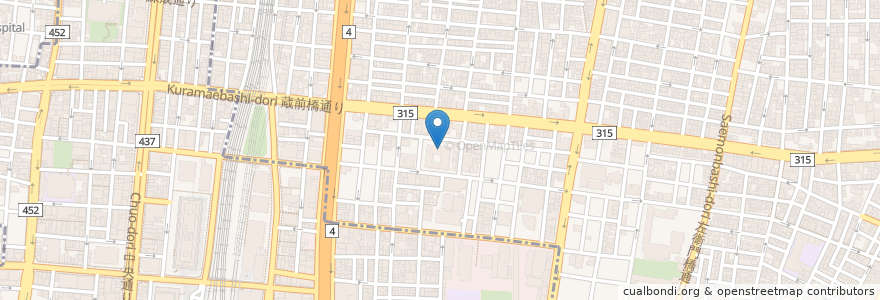Mapa de ubicacion de 特別養護老人ホーム 台東 en Japão, Tóquio.