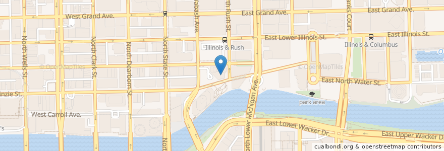 Mapa de ubicacion de Beacon Tavern en 미국, 일리노이, 시카고.