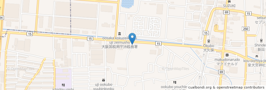 Mapa de ubicacion de COSMO en Japan, Kyoto Prefecture, Uji.