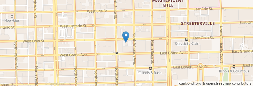 Mapa de ubicacion de Broken Shaker Chicago en 美利坚合众国/美利堅合眾國, 伊利诺伊州 / 伊利諾州, 芝加哥.