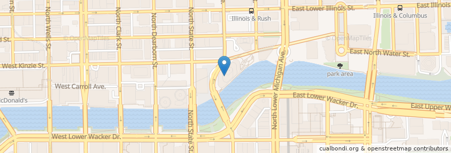 Mapa de ubicacion de Rebar en United States, Illinois, Chicago.