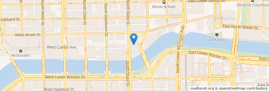Mapa de ubicacion de Travelle Kitchen + Bar en Estados Unidos De América, Illinois, Chicago.