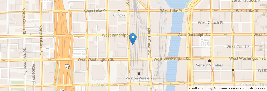 Mapa de ubicacion de FliP Crepes en Amerika Syarikat, Illinois, Chicago.
