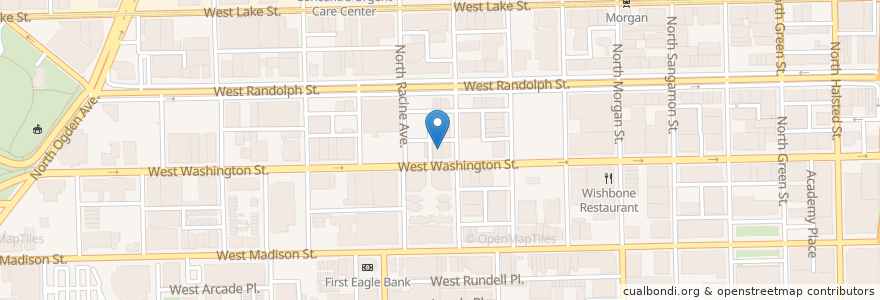 Mapa de ubicacion de The Press Room en Estados Unidos De América, Illinois, Chicago.