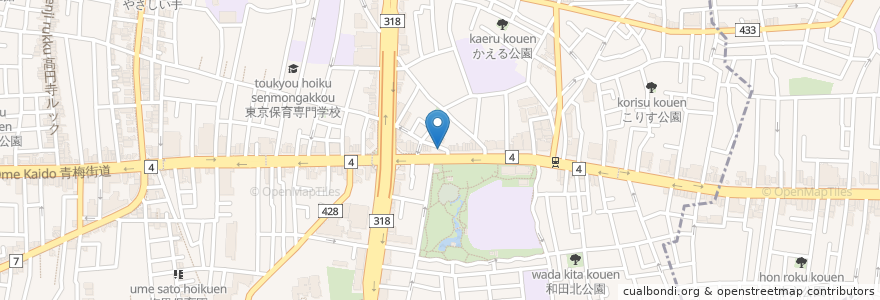 Mapa de ubicacion de 満州王 en ژاپن, 東京都, 杉並区.