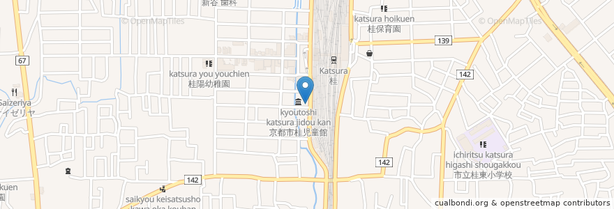 Mapa de ubicacion de くろさわ医院 en Japan, 京都府, Kioto, 西京区.