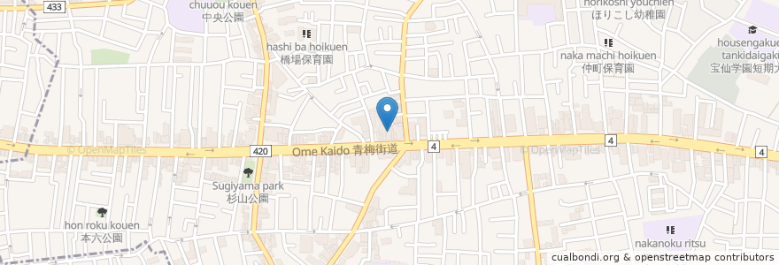 Mapa de ubicacion de ガスト en 日本, 东京都/東京都, 中野区.
