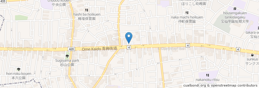 Mapa de ubicacion de 赤坂屋 en 日本, 东京都/東京都, 中野区.