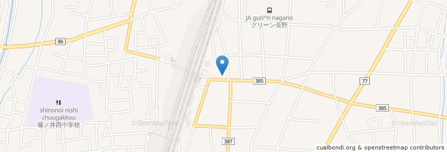 Mapa de ubicacion de 日本海庄や en 일본, 나가노현, 長野市.
