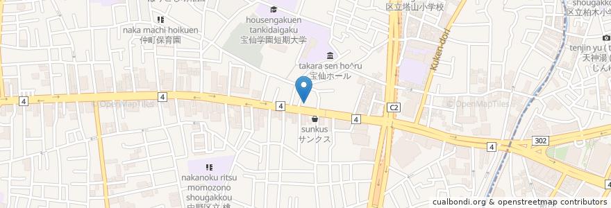 Mapa de ubicacion de 中野坂上調剤薬局 en Jepun, 東京都, 中野区.