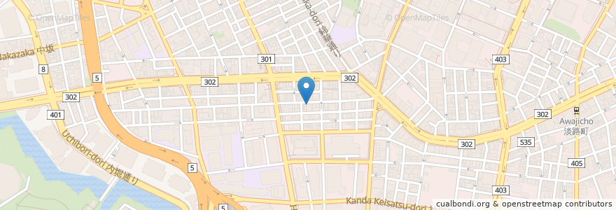 Mapa de ubicacion de 上海庭 en Japan, 東京都, 千代田区.