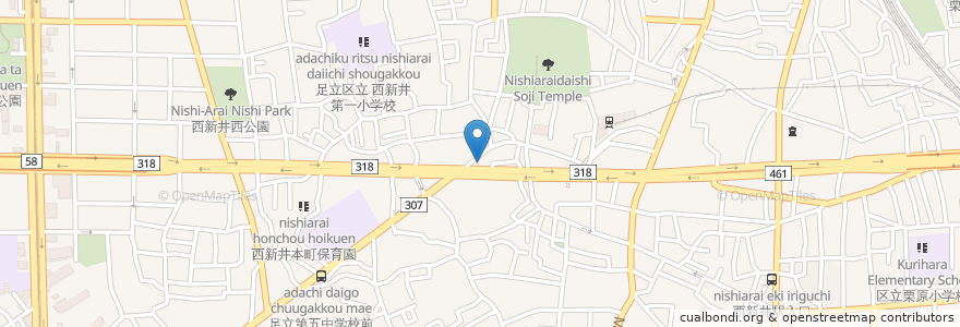 Mapa de ubicacion de 富士丸 en Japonya, 東京都, 足立区.