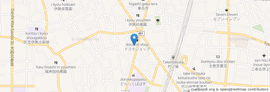 Mapa de ubicacion de しみず医院 en Japão, Tóquio, 足立区.