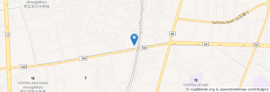 Mapa de ubicacion de きたはら歯科医院 en Japón, Prefectura De Saitama, 草加市.