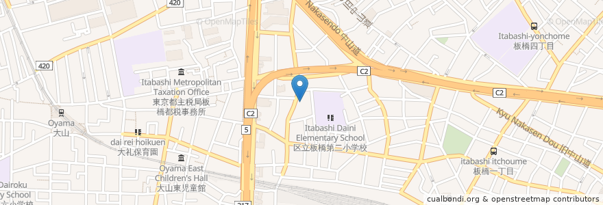 Mapa de ubicacion de 宗仙寺 en 日本, 東京都, 板橋区.