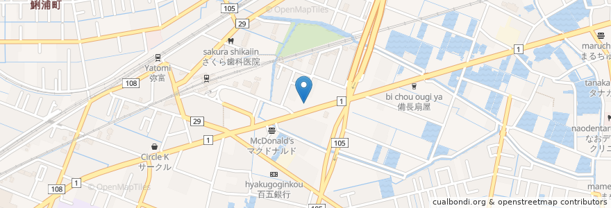 Mapa de ubicacion de COSMO en Japonya, 愛知県, 弥富市.