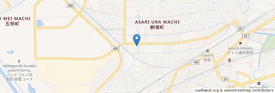 Mapa de ubicacion de 片岡歯科医院 en Japão, 愛知県, 弥富市.