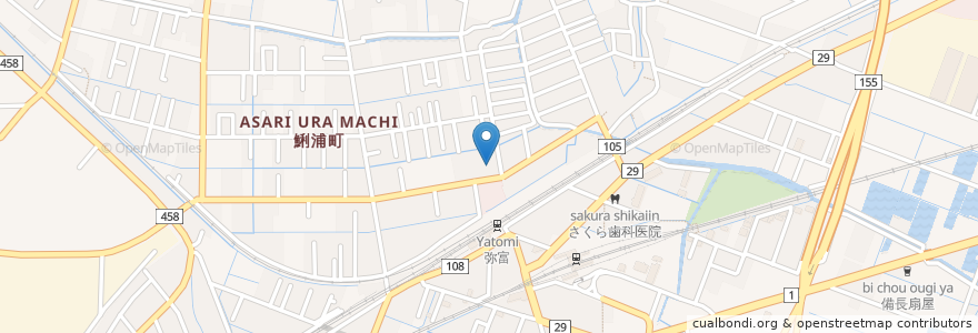 Mapa de ubicacion de 川瀬歯科医院 en 日本, 愛知県, 弥富市.