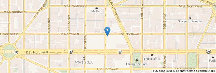 Mapa de ubicacion de PNC Bank en United States, District Of Columbia, Washington.