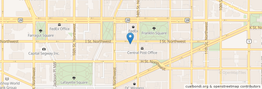 Mapa de ubicacion de Opera en Estados Unidos De América, Washington D. C., Washington.