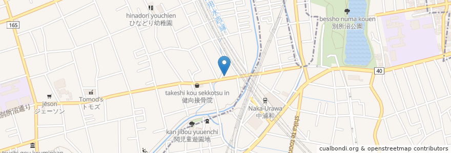 Mapa de ubicacion de 伴歯科医院 en ژاپن, 埼玉県, さいたま市.