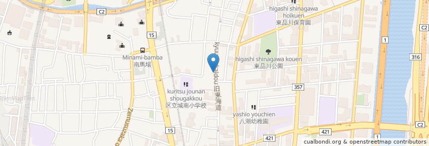 Mapa de ubicacion de LECEPT en Japonya, 東京都, 品川区.
