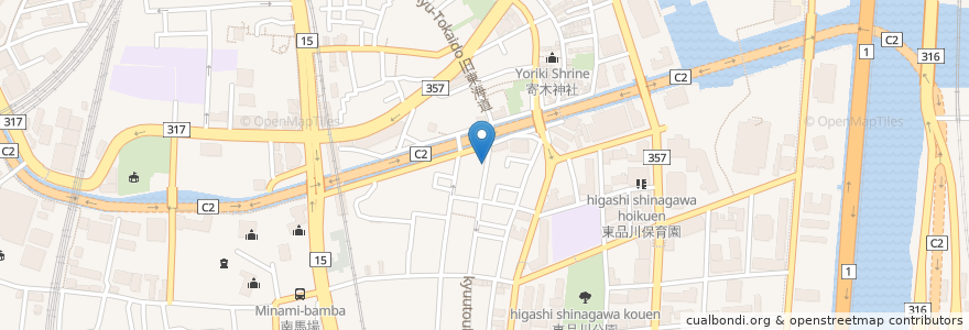 Mapa de ubicacion de 品川区ゴミ回収捨ステーション en Japonya, 東京都, 品川区.