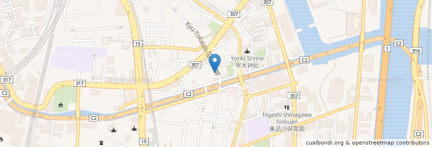 Mapa de ubicacion de 東海道　島次郎 en ژاپن, 東京都, 品川区.